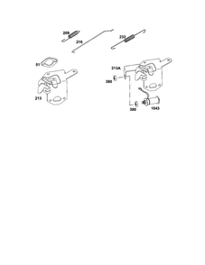 Spring-Governor Diagram and Parts List for 185400-185499 0412-0599 Briggs and Stratton Engine